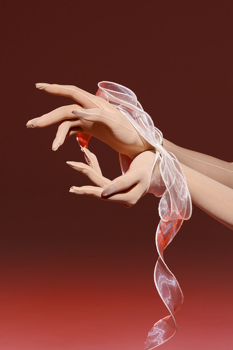 15D Elegant Long Satin Gloves