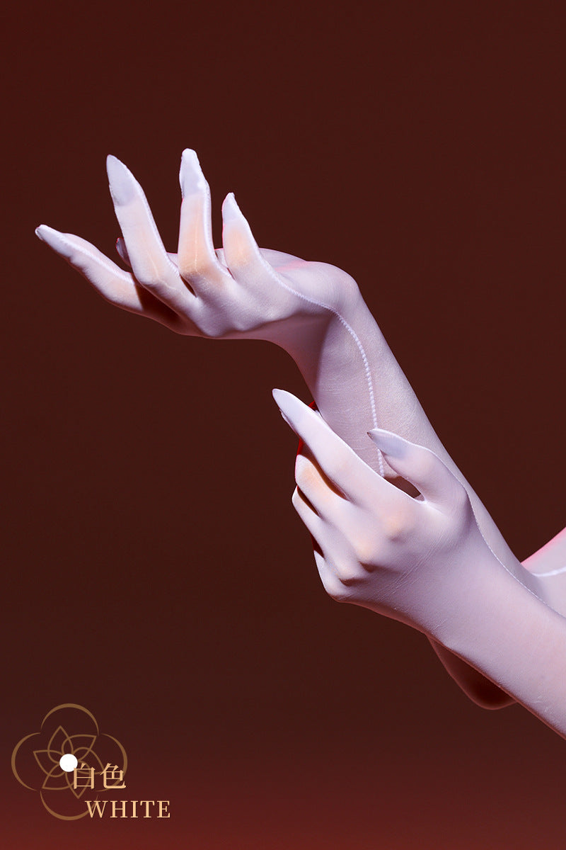 15D Elegant Long Satin Gloves